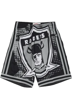 Mitchell & Ness Sport, Herre, Sort, XL, Polyester, Oakland Raiders Basketball Shorts