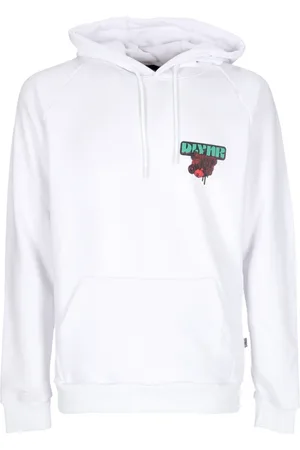 DOLLY NOIRE Sweathshirts & Hoodies, Herre, Hvid, M, Bomuld, Hvid Letvægts hættetrøje med kængurulomme