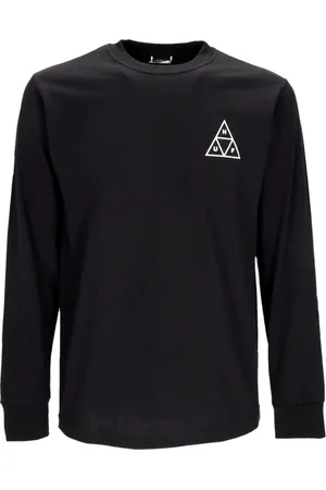 Huf Sweathshirts & Hoodies, Herre, Sort, M, Bomuld, Triangle Langærmet T-shirt Sort