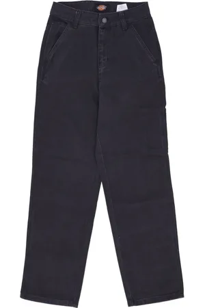 Dickies Jeans, Dame, Sort, W27, Bomuld, Stone Washed Wide Jeans