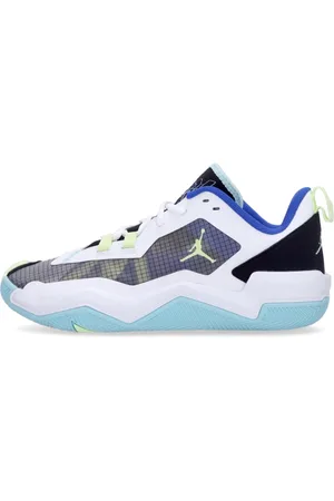 Jordan Sko, Herre, Blå, 40 EU, Læder, Basketballsko med lav profil og Dual Layer Zoom Unit