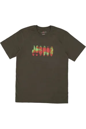 Jordan Top, Herre, Grøn, L, Bomuld, Flight MVP Wordmark T-Shirt