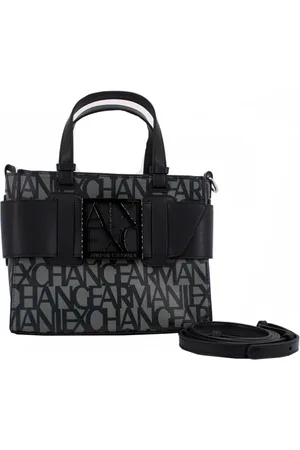 Armani Exchange Taske, Dame, Sort, ONE SIZE, Uld, Stilfuld Shoppingtaske til Kvinder