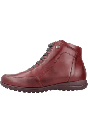 Pitillos Sko, Dame, Rød, 36 EU, Uld, Stilfulde Lace-up Støvler