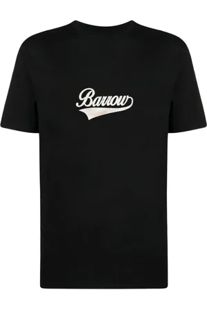BARROW Top, Herre, Sort, L, Bomuld, Crew Neck Bomuld T-shirt Print