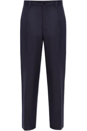 Dolce & Gabbana Bukser, Herre, Blå, XL, Uld, Uldbukser
