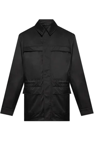 Dolce & Gabbana Jakke, Herre, Sort, 2XL, Uld, Jakke med logo