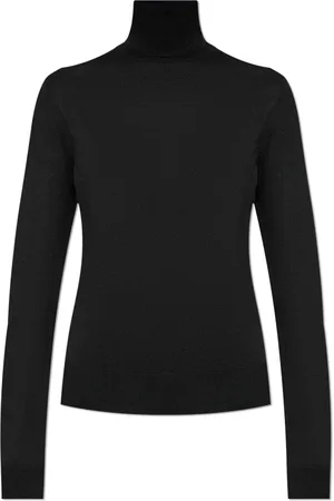 Dolce & Gabbana Strik, Dame, Sort, S, Cashmere, Kashmir Turtleneck