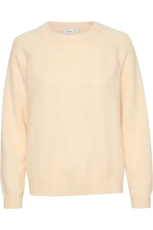 Saint Tropez Sweathshirts & Hoodies, Dame, , M, Uld, Ice Melange Strik Pullover
