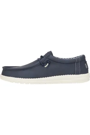 Hey dude Sko, Herre, Blå, 44 EU, Læder, Båtliv Sneaker