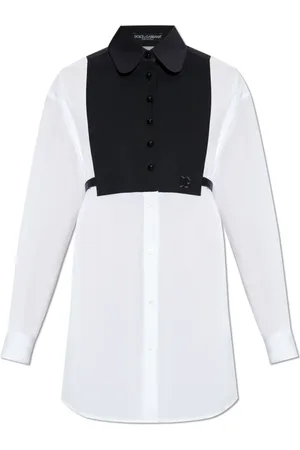 Dolce & Gabbana Bluser & Skjorter, Dame, Hvid, XS, Bomuld, Bomuldsskjorte