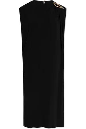 Lanvin Kjole, Dame, Sort, XS, Uld, Kjole med udskæring
