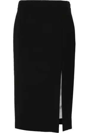Moschino Nederdel, Dame, Sort, XS, Uld, Sort Uld Blyant Nederdel