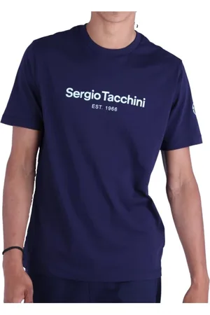 Sergio Tacchini Top, Herre, Blå, M, Bomuld, Goblin T-shirt 100% Bomuld