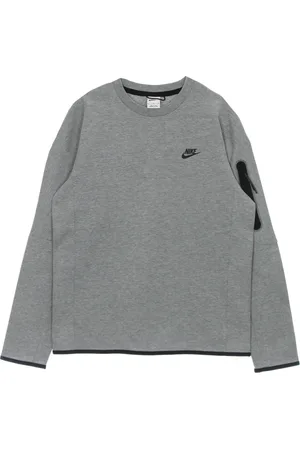 Nike Top, Herre, Grå, XS, Bomuld, Tech Fleece Crewneck Sweatshirt