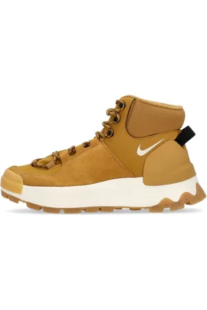 Nike Sko, Dame, Gul, 37 1/2 EU, Klassisk Høj Støvle med Snørelukning