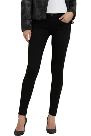 Guess Jeans, Dame, Sort, W30, Denim, Skinny Fit Annette Jeans - Sort denim