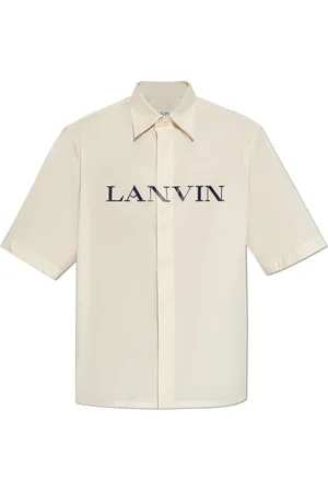 Lanvin Skjorte, Herre, , S, Bomuld, Skjorte med logo
