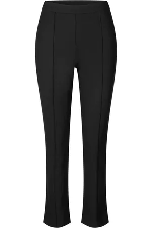 Mads Norgaard Bukser, Dame, Sort, XS, Slim-Fit Cigarette Leg Bukser Sort