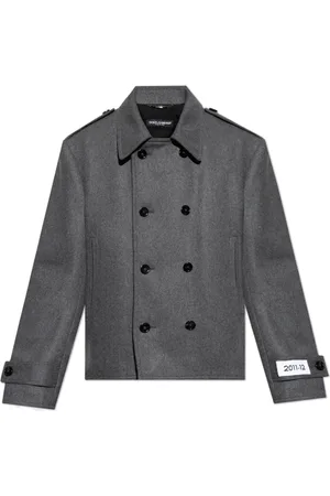 Dolce & Gabbana Jakke, Herre, Grå, L, Uld, Uldjakke