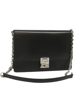Givenchy Pre-owned, Dame, Sort, ONE SIZE, Uld, Pre-owned Laeder skuldertasker
