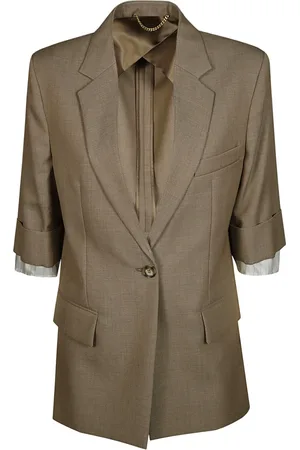 Victoria Beckham Jakke, Dame, Brun, S, Kortærmet Jakke