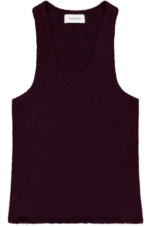 LANEUS Top, Dame, Rød, S, Uld, Uld Ærmeløs Top
