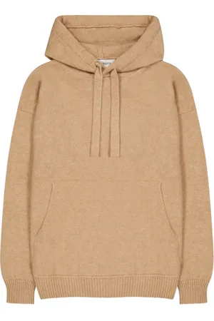 LANEUS Sweathshirts & Hoodies, Herre, Brun, 2XL, Cashmere, Behagelig hættetrøje i cashmere silke