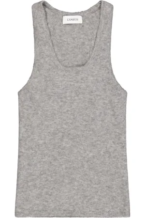 LANEUS Top, Dame, Grå, XS, Uld, Uld Ærmeløs Top
