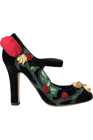 Dolce & Gabbana Sko, Dame, Flerfarvet, 36 EU, Læder, Krystal Rose Mary Jane Pumps