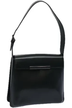 Givenchy Pre-owned, Dame, Sort, ONE SIZE, Uld, Pre-owned Laeder skuldertasker