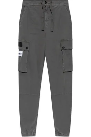 Dolce & Gabbana Bukser, Herre, Grå, XL, Bomuld, Bukser med lommer