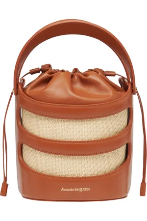 Alexander McQueen Taske, Dame, Brun, ONE SIZE, Uld, Rise Bucket Bag i Brun