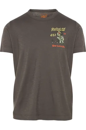 BOB der Bär Top, Herre, Grå, 3XL, Bomuld, Italiensk bomulds T-shirt