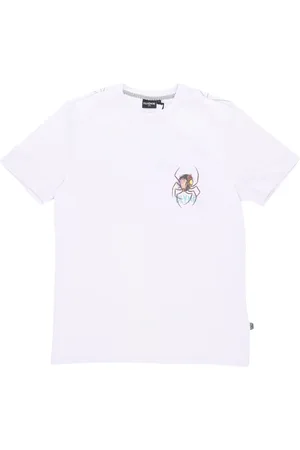 DOLLY NOIRE Top, Herre, Lilla, L, Bomuld, Spider Tee Lavender Herre T-shirt