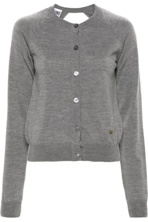 Moschino Strik, Dame, Grå, XS, Grå Sweaters til Mænd og Kvinder