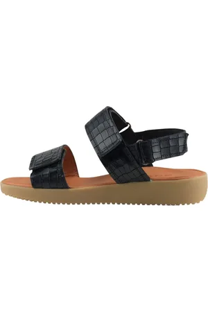 Nature Sko, Dame, Sort, 38 EU, Læder, Karen Sandal Pull Up Leather