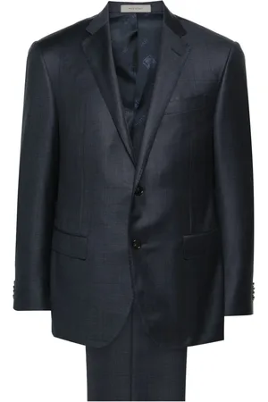 corneliani Jakkesæt, Herre, Blå, 4XL, Uld, Luksus Uld Dragt Drop 7