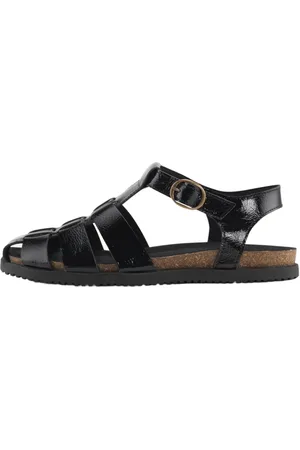 Nature Sko, Dame, Sort, 40 EU, Læder, Sort Læder Sandal 1103-004-002