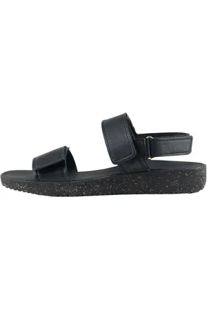 Nature Sko, Dame, Sort, 38 EU, Uld, Karen Sandal Eco Leather Sort