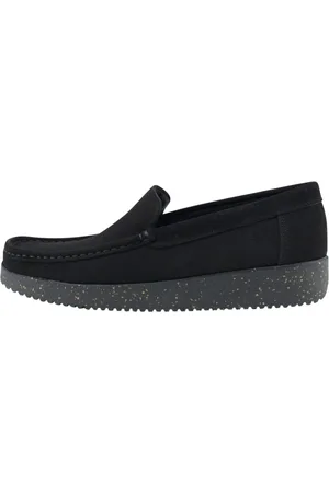 Nature Sko, Dame, Sort, 41 EU, Sort Ruskind Loafer 1021-028-002