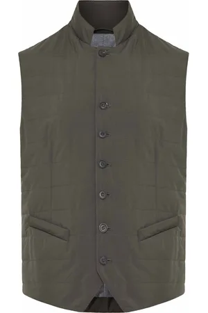 corneliani Jakkesæt, Herre, Grøn, 3XL, Uld, Stilfuld Letvægtsvest med Lommer