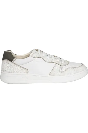Geox Sko, Herre, Hvid, 45 EU, Læder, Klassiske Snøresneakers