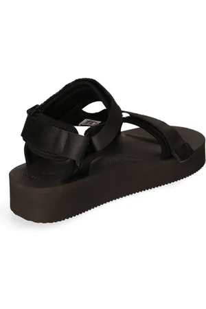 SUICOKE Sko, Herre, Sort, 39 EU, Behagelige Antibakterielle Flade Sandaler