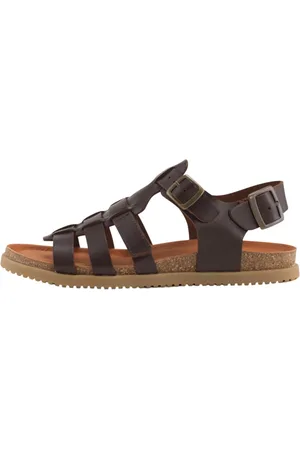 Nature Sko, Dame, Brun, 37 EU, Læder, Kaffe Læder Sandal 1107-040-018