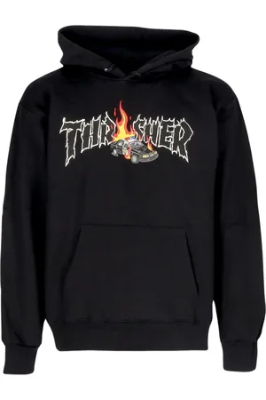 Thrasher Sweathshirts & Hoodies, Herre, Sort, S, Bomuld, Sort Cop Car Hoodie