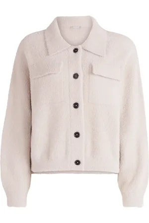 AMBER & JUNE Strik, Dame, , 2XL, Uld, Hyggelig Strik Cardigan med Brystlomme