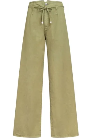 Etro Jeans, Dame, Grøn, W27, Bomuld, Wide Jeans