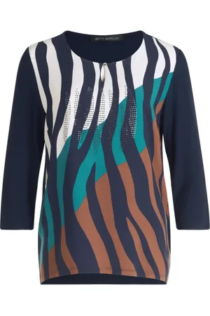 Betty Barclay Top, Dame, Flerfarvet, M, Uld, Blomstret bluse skjorte