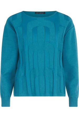 Betty Barclay Strik, Dame, Grøn, 2XL, Uld, Struktureret Finstriktrøje